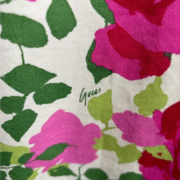 💯 Authentic Gucci Ken Scott Pullover Parka Jacket Anorak Coat Rose Floral - Picture 8 of 10